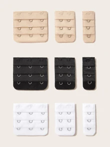 Women's Multicolor Plain Fabric Bra Extender Casual Comfy Non-Stretch Accessories For Everyday Wear - Multicolor - View 1