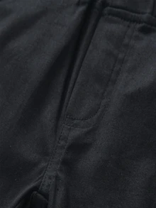 SHEIN Toddler Boys Letter Patched Pants - Black - View 3