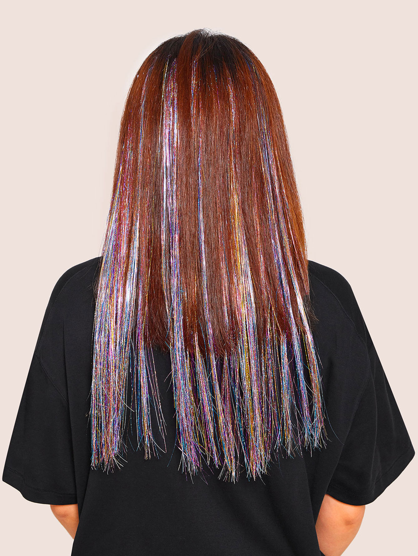 colorful wig hair tinsel 5pcs