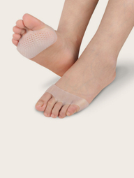 Foot care Almohadillas para pies metatarsianos, 1 par de almohadillas para mangas transpirables reutilizables de gel suave, almohadillas para pies antidesgaste, soportes para zapatos con amortiguación en el antepié para mujeres y hombres