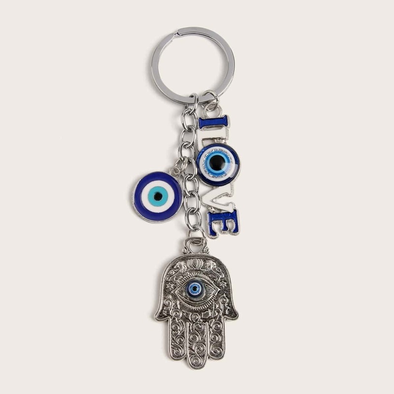 

Hand & Eye Decor Keychain, Multicolor