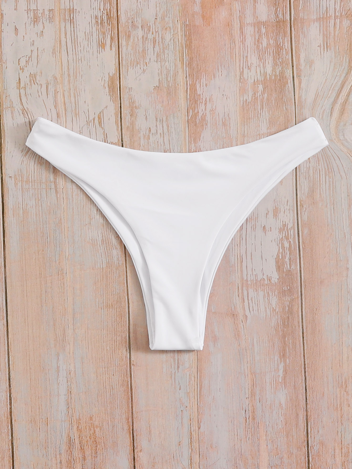 Solid Cheeky Swimming Panty SHEIN USA