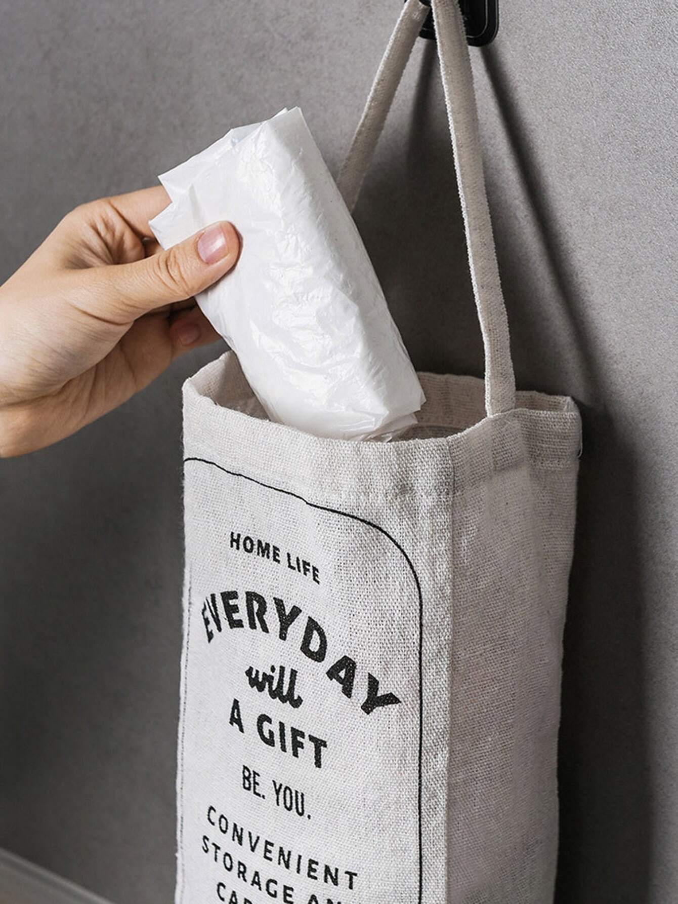 Bolsa de almacenamiento colgante de bolsa de plástico desmontable