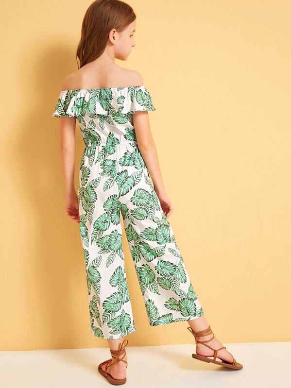 girls bardot jumpsuit