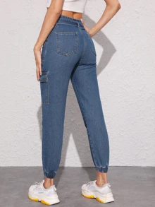 SHEIN Pantalones cargo con cinturón