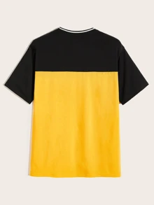 Manfinity Camiseta de hombres de dos colores - Multicolor - Ver 2