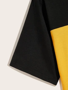 Manfinity Camiseta de hombres de dos colores - Multicolor - Ver 4