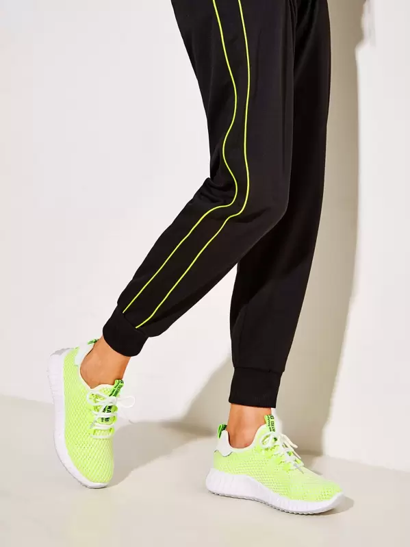 Mit Band Neon Lime Turnschuhe Vorn Y6gybIvf7