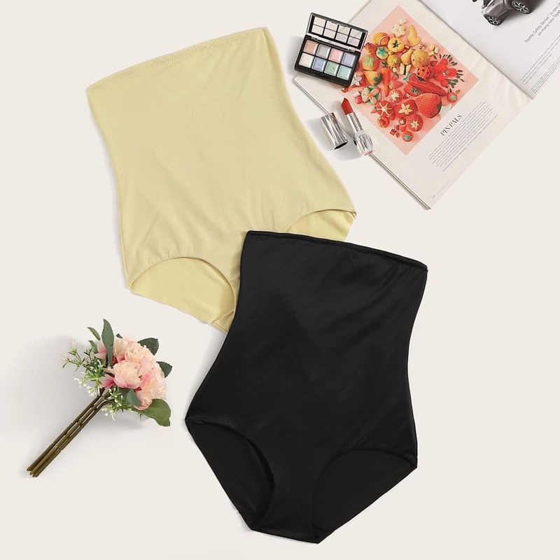 

High Waist Shapewear Panty Set 2pack, Multicolor
