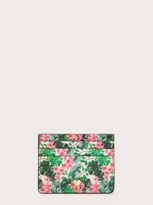 Tropical Print Card Holder