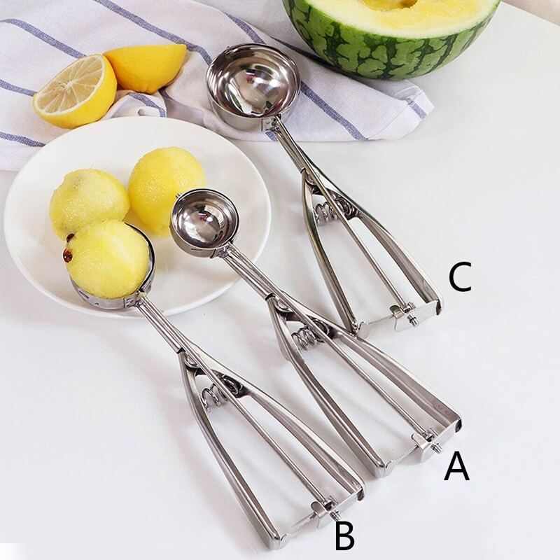 

Stainless Steel Ice Cream Ball Scoop 1pc, Silver
