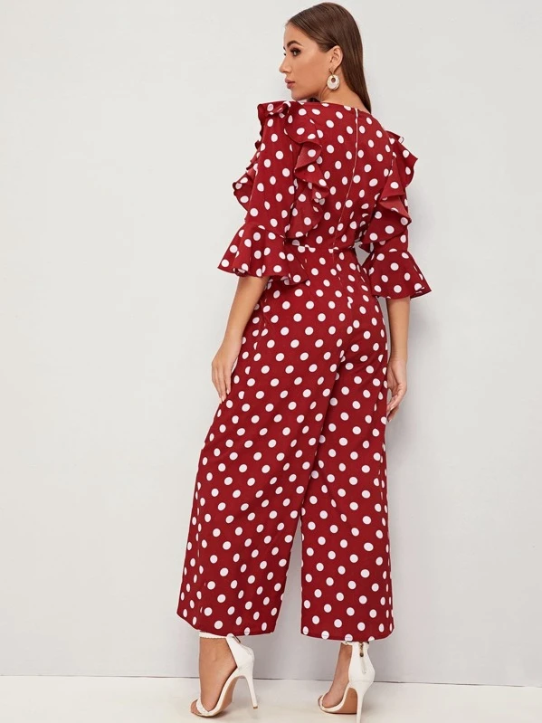 shein polka dot jumpsuit