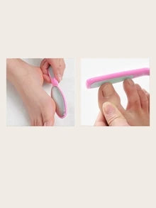 1pc Dual-Purpose Foot & Hand Callus Remover - Pink - View 5
