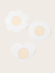 Geo Shaped Nipple Cover 15pairs - Apricot - View 3