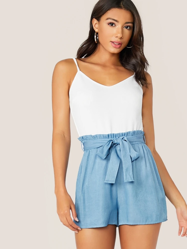 paperbag waist romper