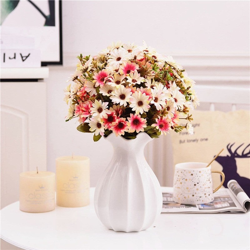 

Artificial Flower 1bunch With 18pcs Branch, Multicolor