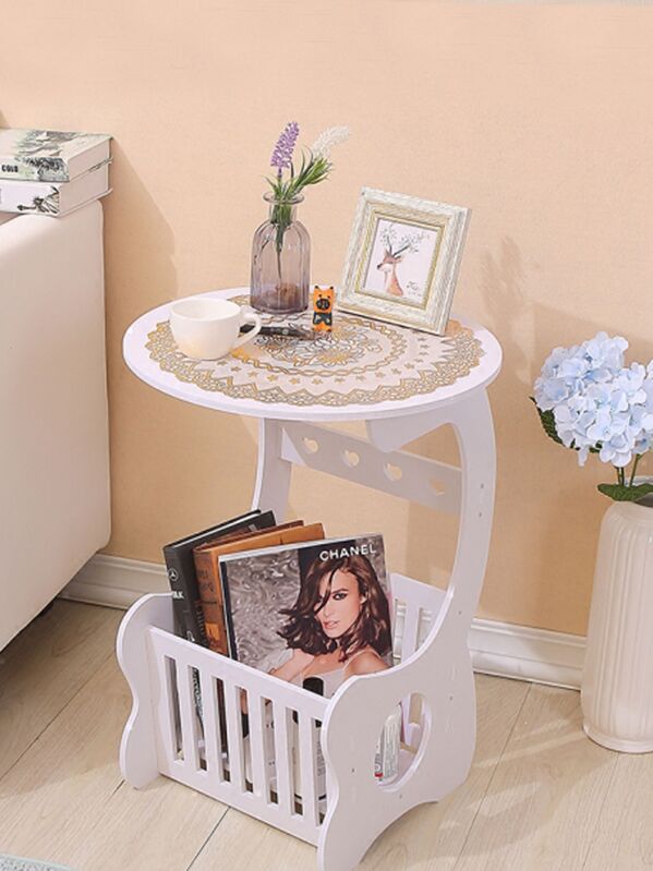 Multifunction Round Table Design Storage Rack Shein Uk Multifunction Round Table Design, Round Table Storage Racks