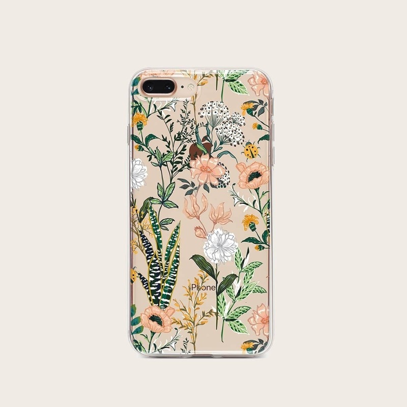 

Flower & Leaf Pattern iPhone Case