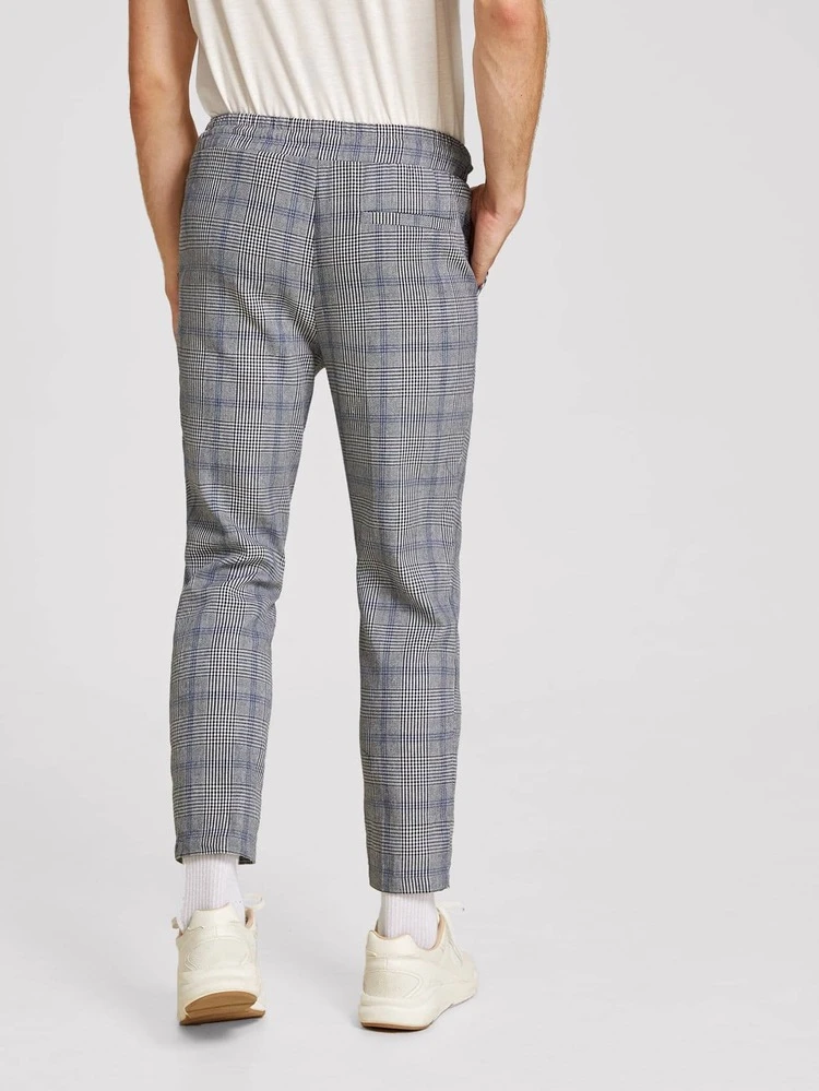 glen plaid pants mens