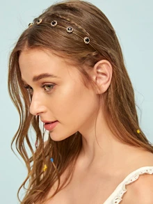 花朵裝飾頭帶優雅