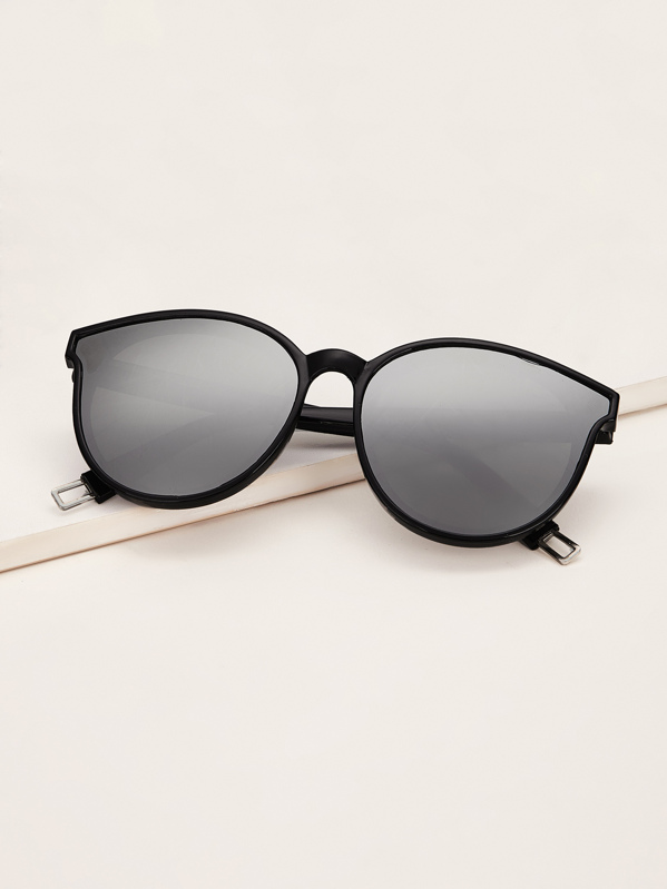 Round Frame Mirror Lens Sunglasses SHEIN USA