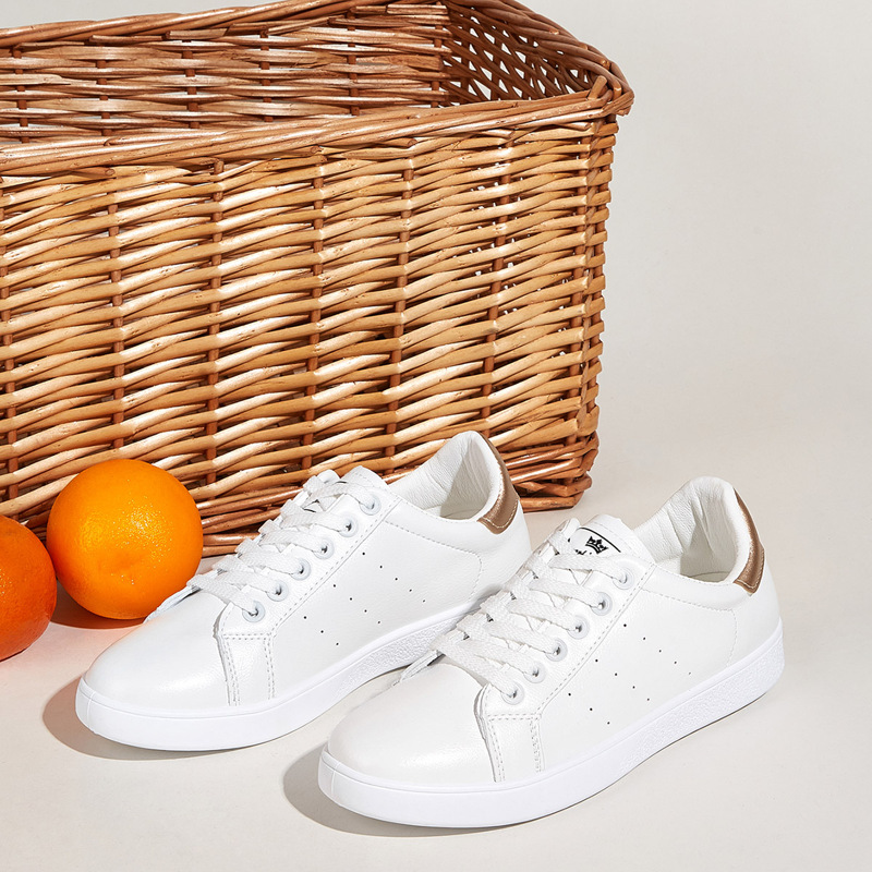 

Lace-up Low Top Sneakers, White