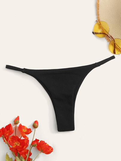 SHEIN Swim Calcinha de Praia Texturizada para Natação