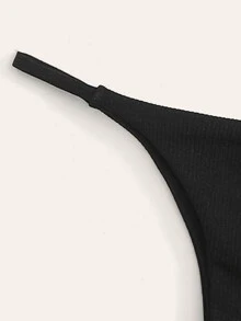 SHEIN Swim Summer Beach Textured Swimming Panty