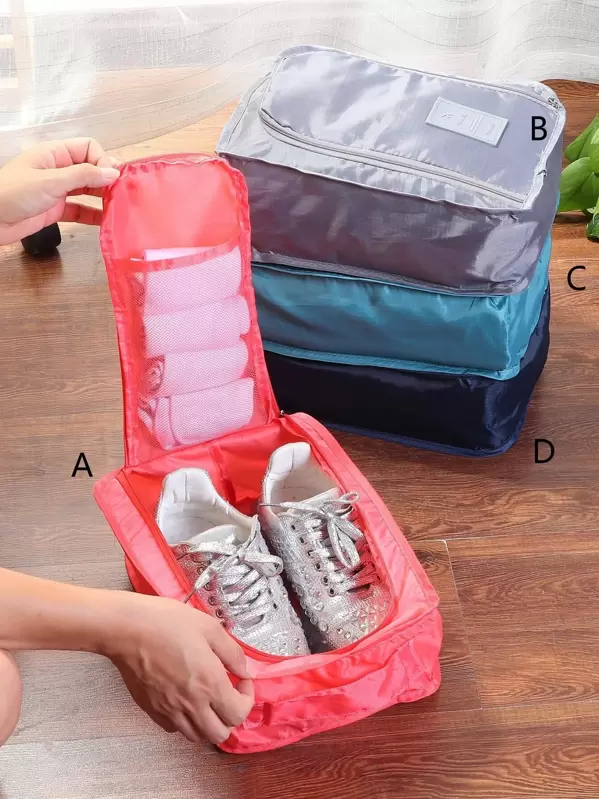 Summer Shoes Travel Storage Bag 1pc Romwe Usa Shoes Travel Storage Bag 1pc