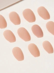 Đồng bằng móng tay giả 24 cái với tập tin băng và móng tay - Hồng - Xem 3