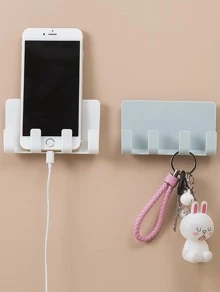 Wall Mounted Multi-function Storage Rack 1pc - Multicolor - View 1