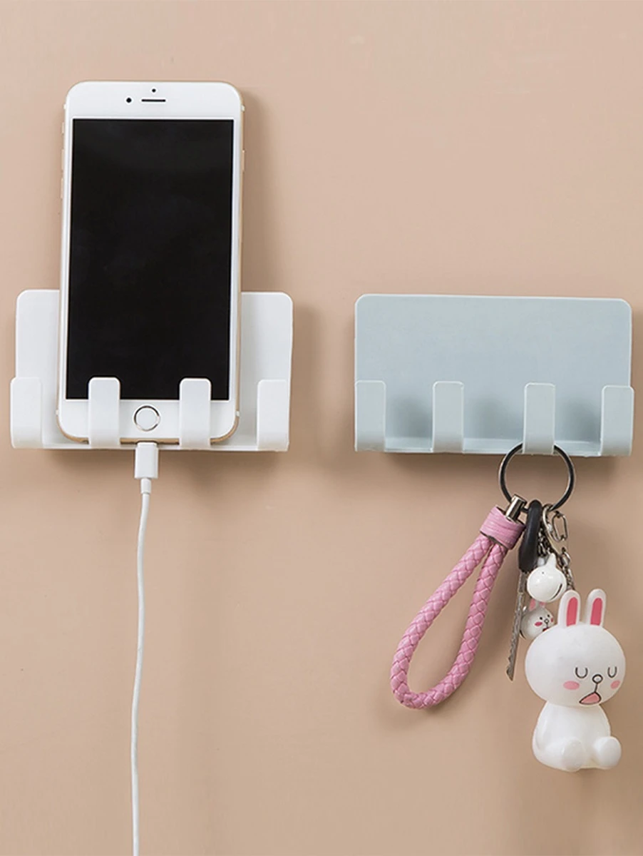 Wall Mounted Multi-function Storage Rack 1pc - Multicolor - View 1