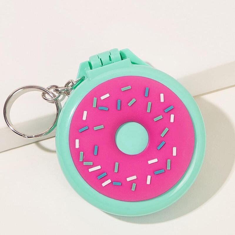 

Doughnut Pattern Portable Mirror With Comb, Multicolor