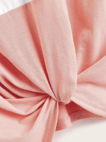 SHEIN EZwear Áo thun Khối Màu Khối Màu Nhiều màu Casual - Nhiều màu - Xem 4