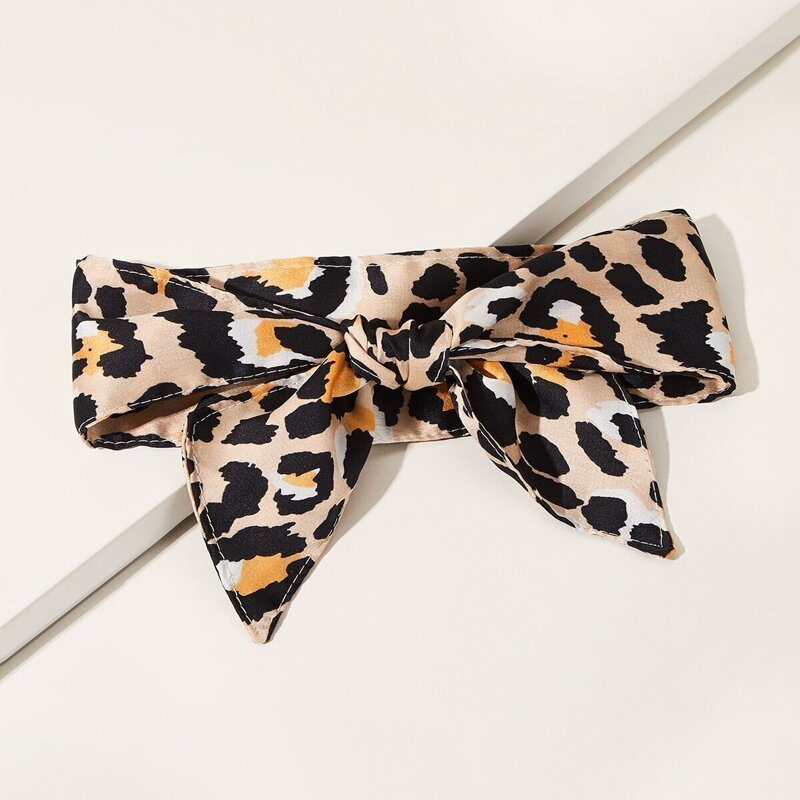 

Leopard Pattern Bow Knot Headband, Multicolor
