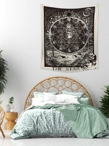 Astrological Disk Print Wall Hanging Cloth, Home Decor, Room Decor, Flags For Room, Room Stuffs - Multicolor - View 4