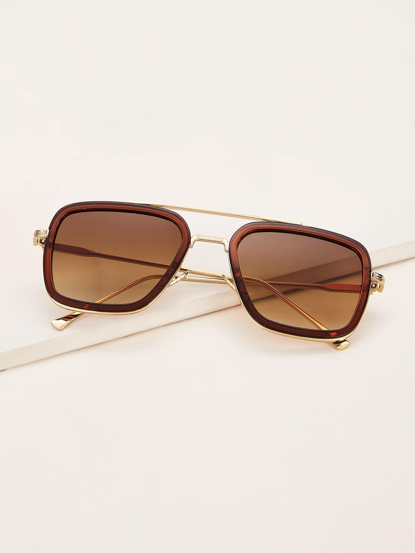 Heren topbar-zonnebril | SHEIN Nederland