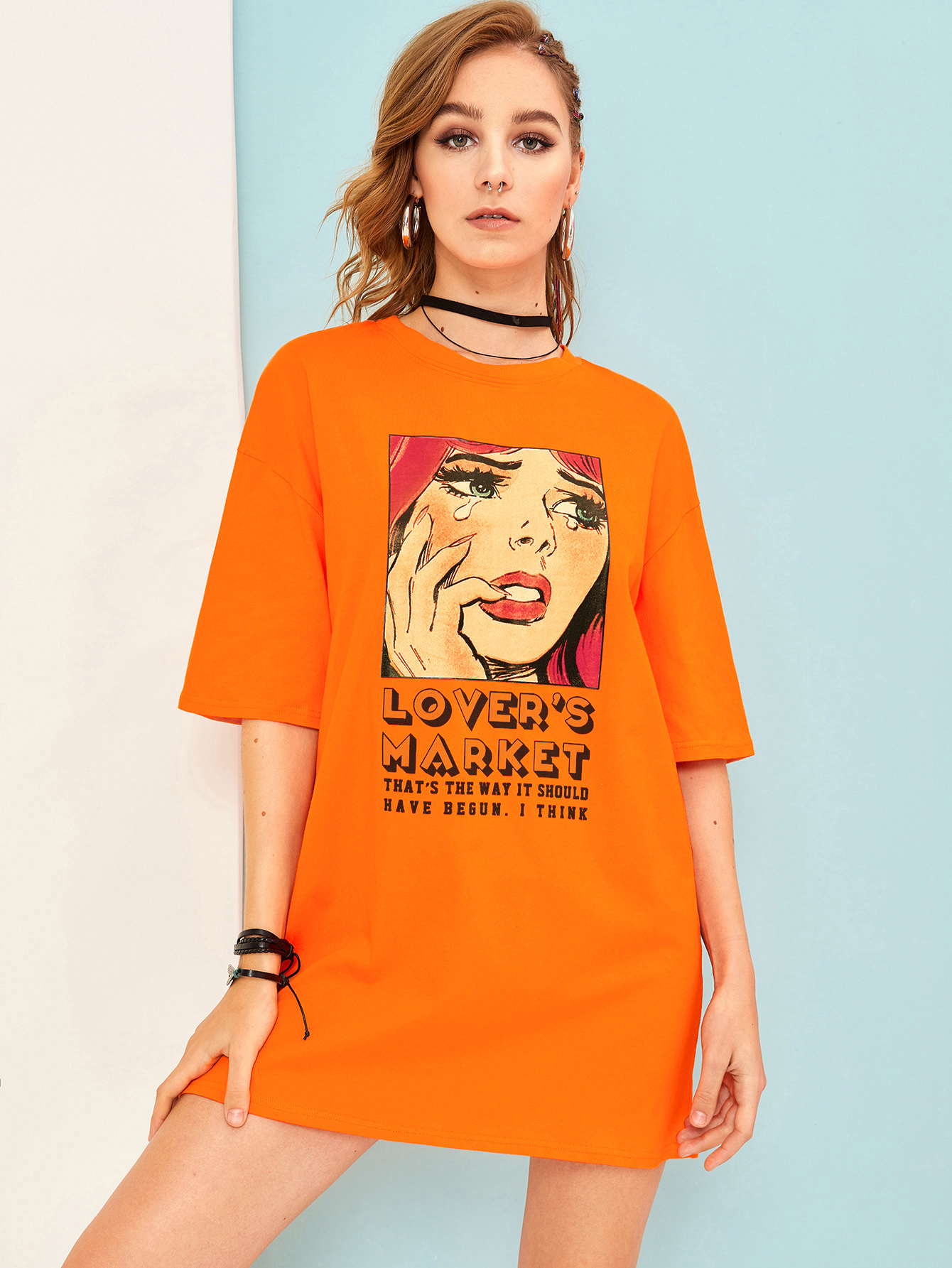 pop art t shirt dress