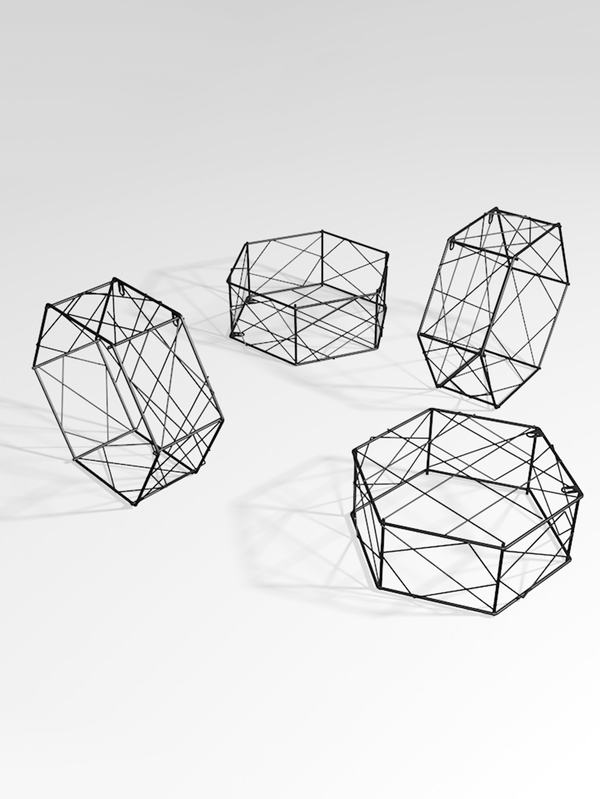 Hexagon Iron Cantilever Wall Shelf 1pc SHEIN USA