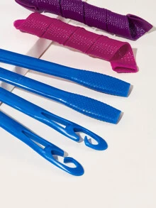 Rizador de cabello DIY 44 piezas, esenciales para volver a la escuela, viajes y vacaciones, accesorios para el cabello para mujeres - Multicolor - Ver 3