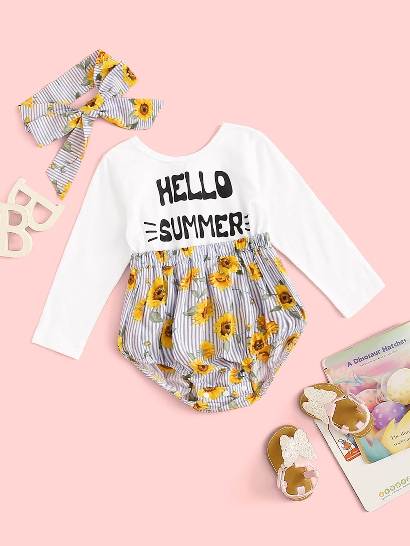 baby girl sunflower headband