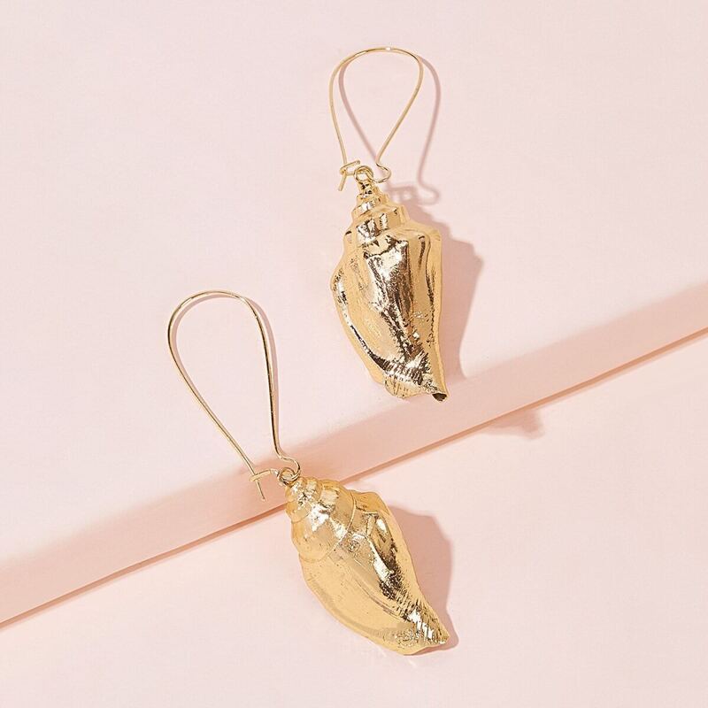 

Shell Drop Earrings 1pair, Gold