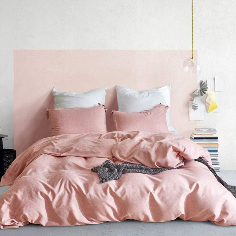 

Solid Color Bow Tie Decor Sheet Set, Pink