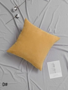 Rắn Corduroy Đệm Cover 1 cái - Nhiều màu - Xem 6