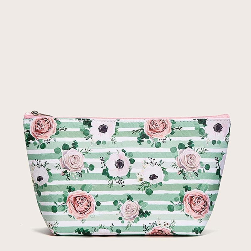 

Flower Pattern Makeup Bag, Multicolor