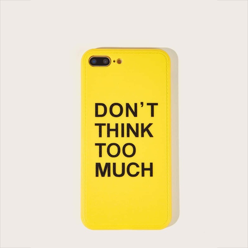 

Slogan Pattern iPhone Case