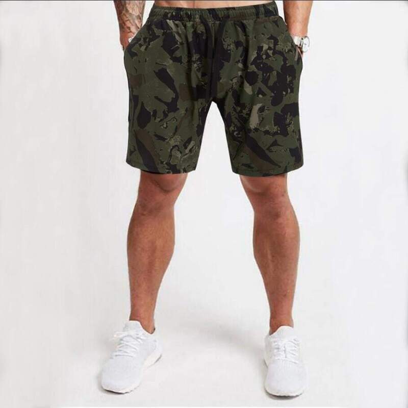 

Guys Camo Print Drawstring Waist Track Shorts, Multicolor