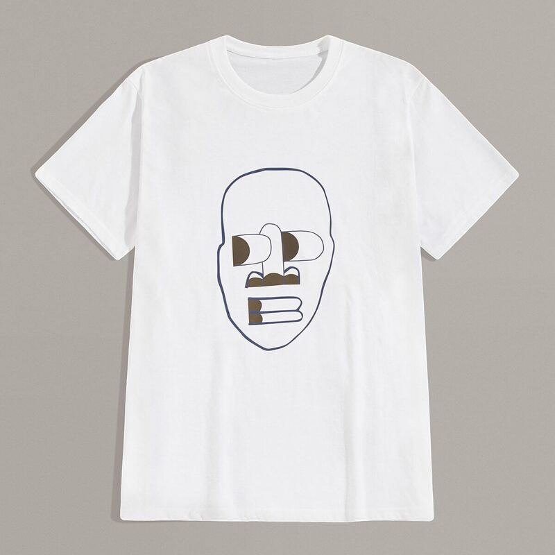 

Guys Cartoon Print Tee, White