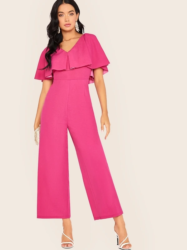 shein pink jumpsuit