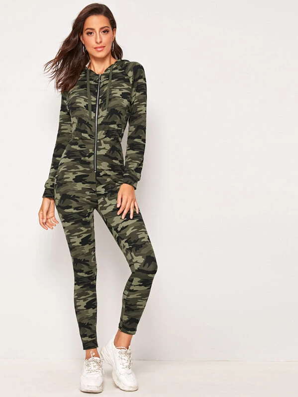 camo print jumpsuit